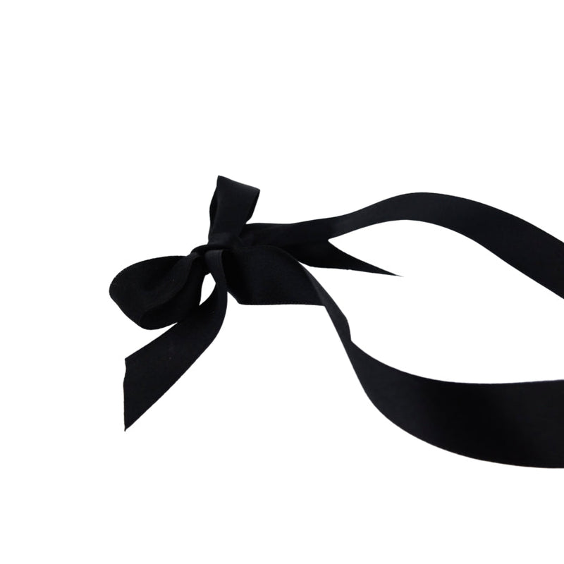 Midnight Gala Black Hibiscus Retro Dangle Choker Necklace