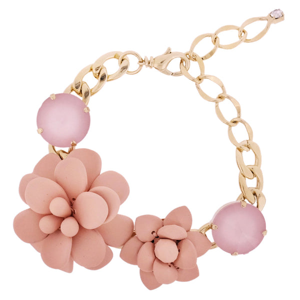 Bracciale Ibisco e Giglio Rosa.