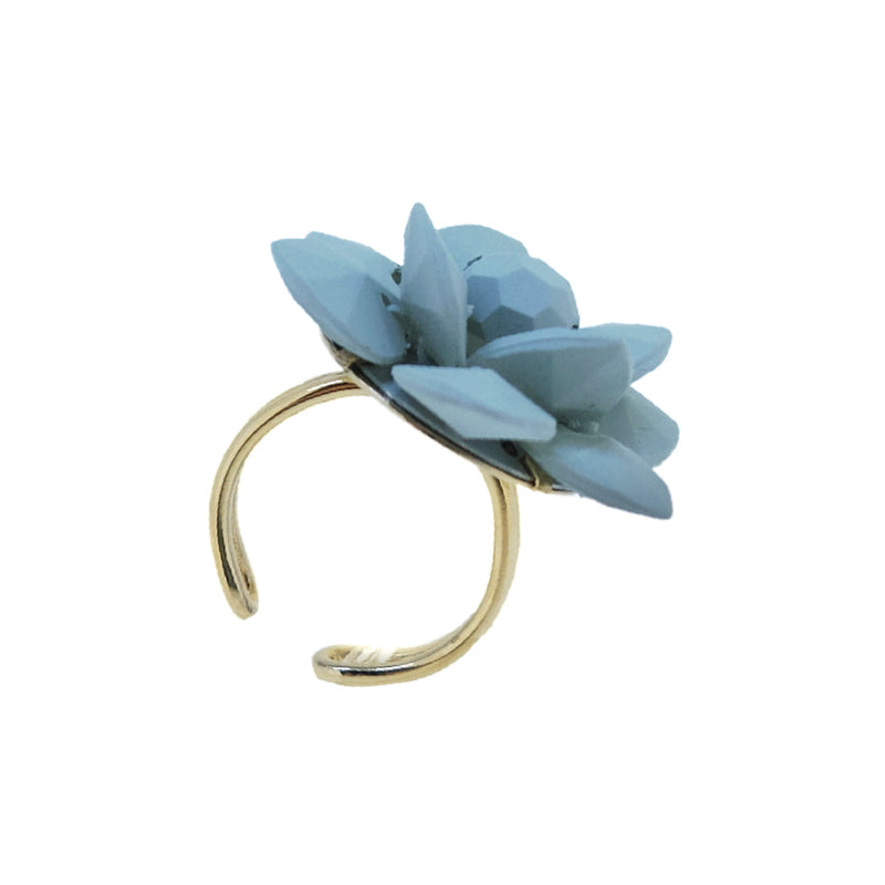 Roman Light Mint Lily Silk Effect - Adjustable ring